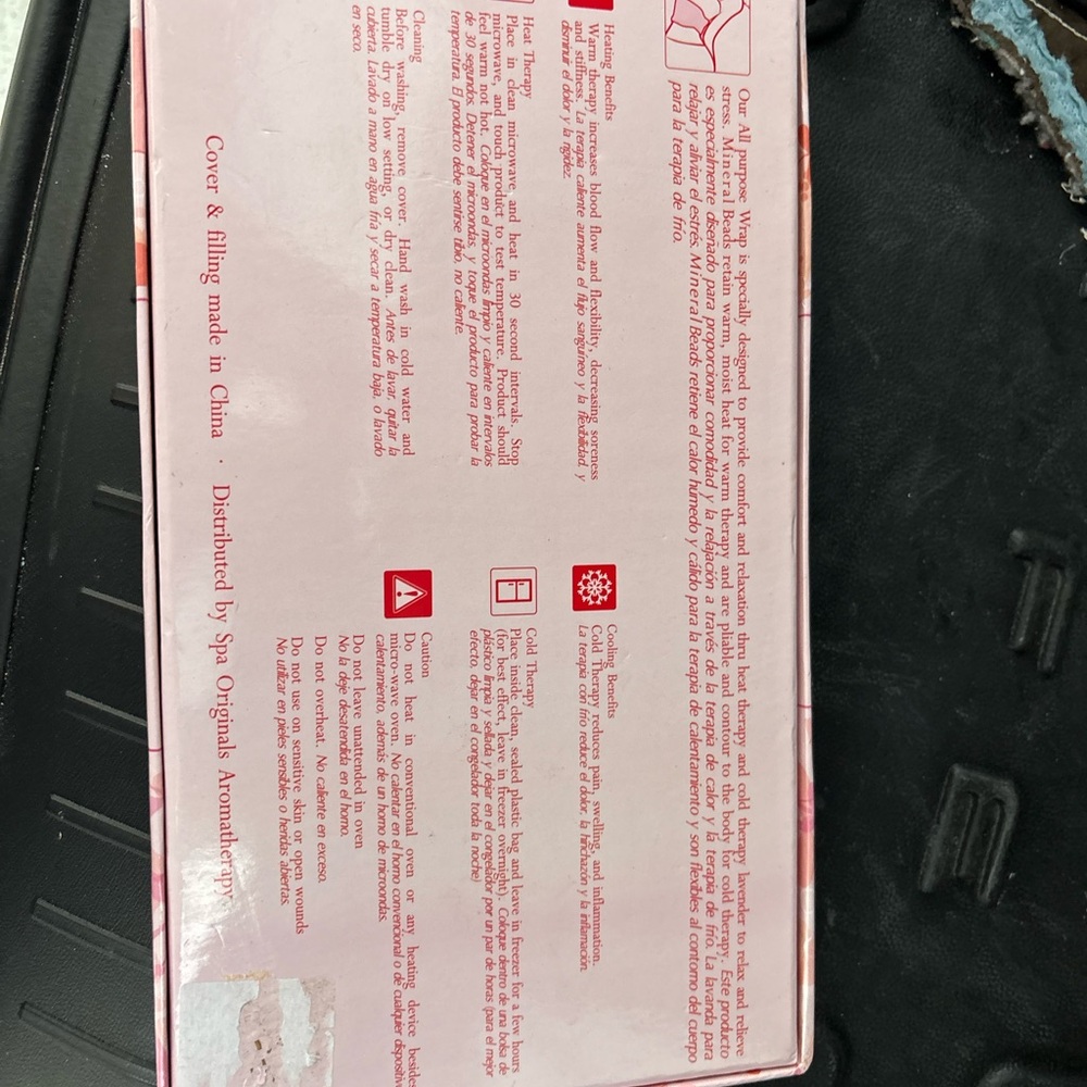 Pink Aromatherapy Wrap - Picture 2 of 2